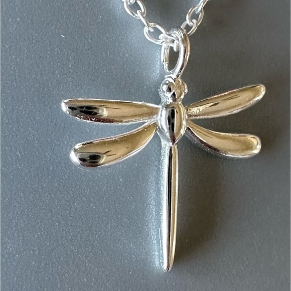 Sterling Silver Dragonfly Necklace - Picture 4 of 13
